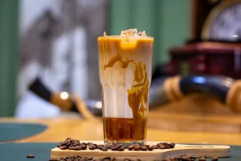 Café gelado da casa